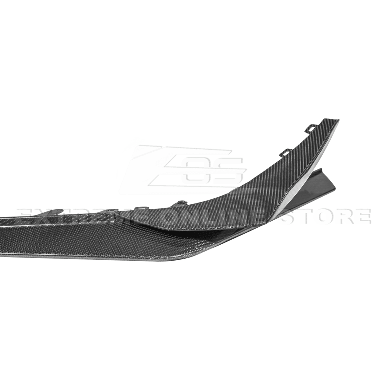 Chevrolet Corvette C8 Z06 E-Ray Z07 Extended Package Dry Carbon Fiber Front Splitter Canards Kit 2023-Up