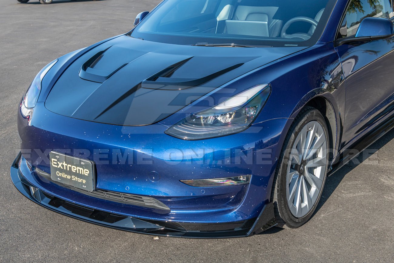 Tesla Model 3 Aluminum Primed Black Front Hood Bonnet Shell Cover 2017-2023