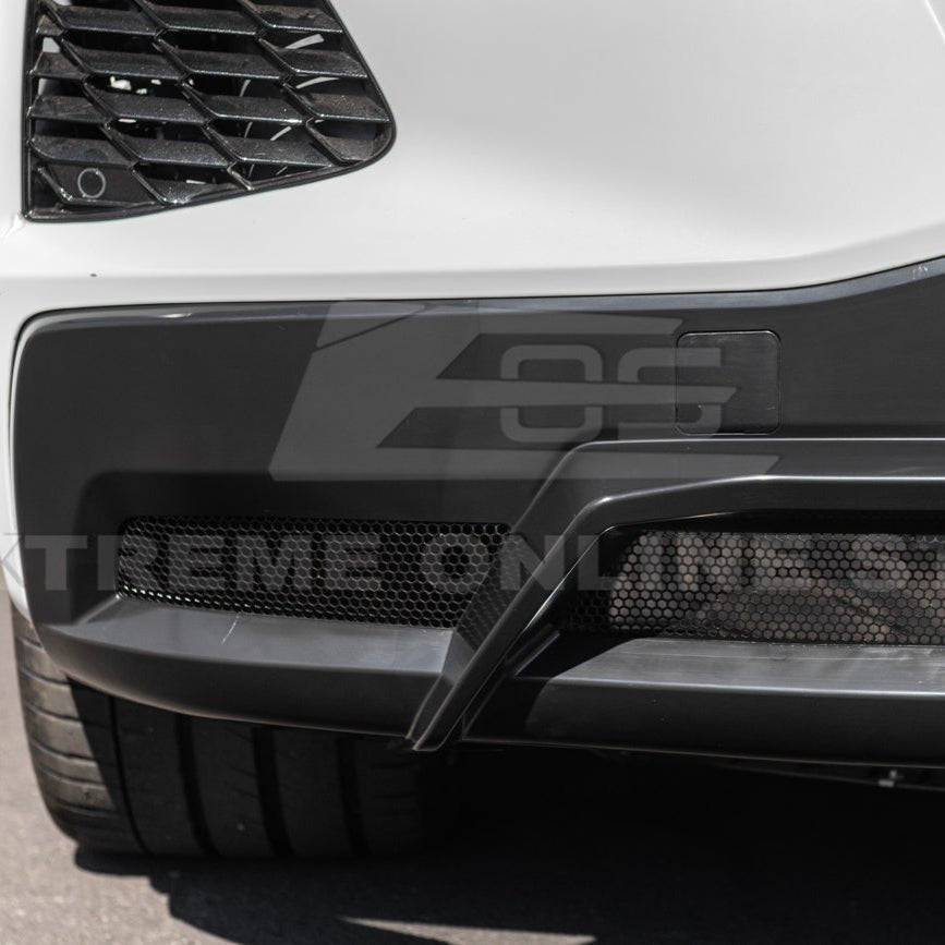 Chevrolet Corvette C8 Z06 Package Style Matte Black Rear Center Quad Exit Diffuser 2020-Up
