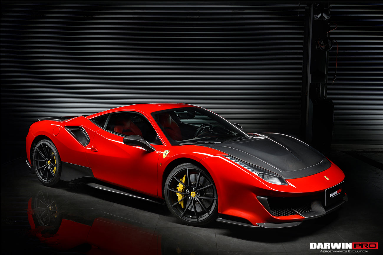 2015 - 2020 Ferrari 488 GTB & Spyder Pista Style Side Skirts