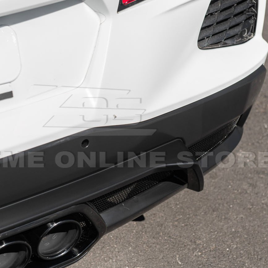 Chevrolet Corvette C8 Z06 Package Style Matte Black Rear Center Quad Exit Diffuser 2020-Up