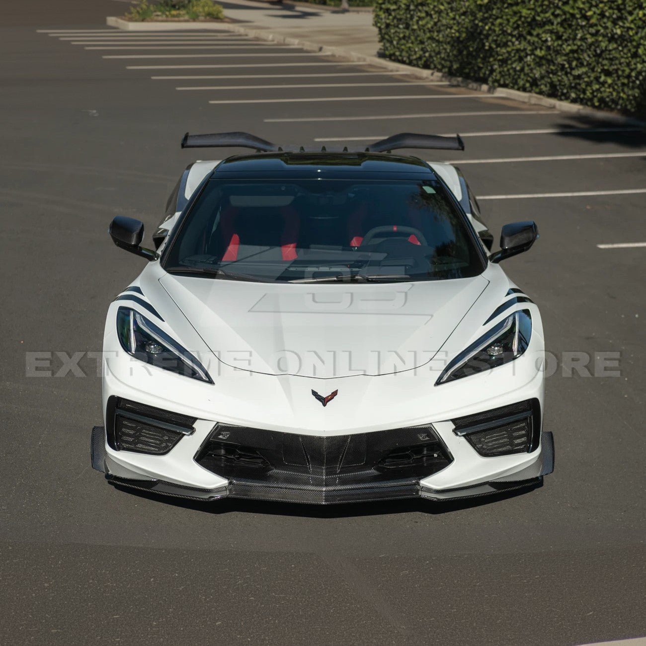 Corvette C8 Stingray Dry Carbon Fiber Front Splitter Z06 Z07 Conversion Package 2020-Up