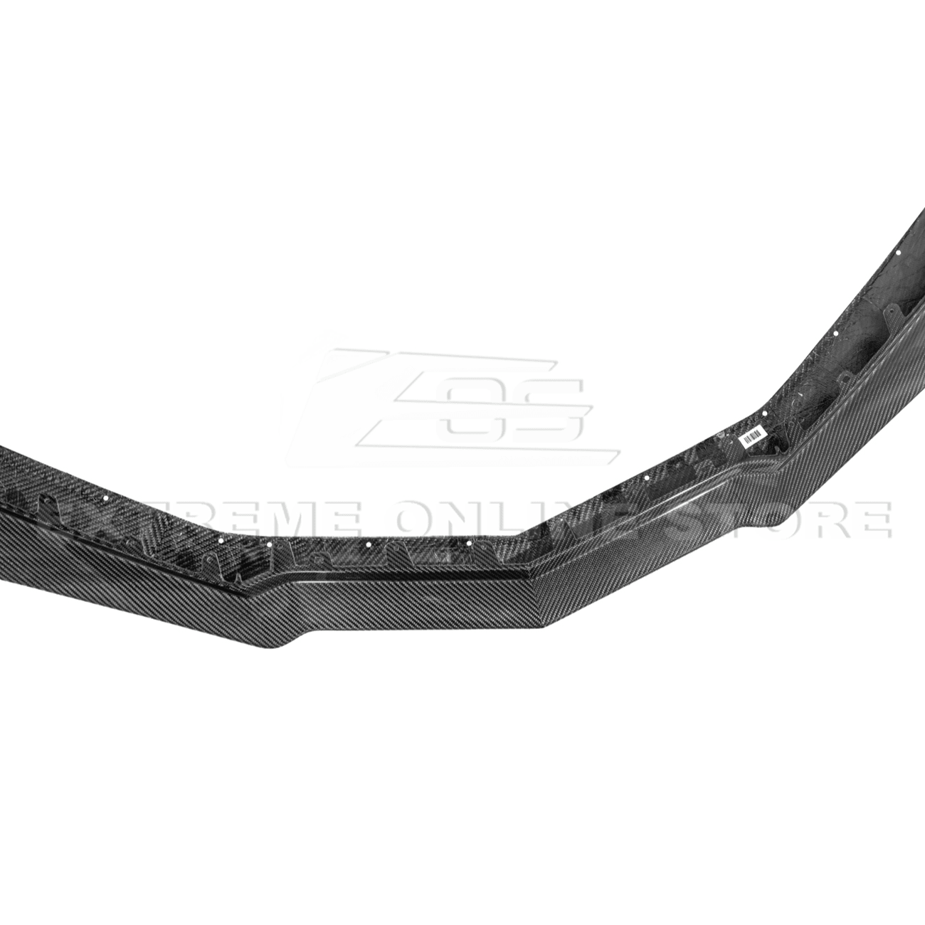 Chevrolet Corvette C8 Z06 E-Ray Z07 Style Dry Carbon Fiber Extended One Piece Front Lip Splitter 2023-Present