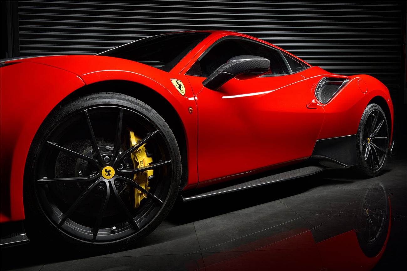 2015 - 2020 Ferrari 488 GTB & Spyder Pista Style Side Skirts