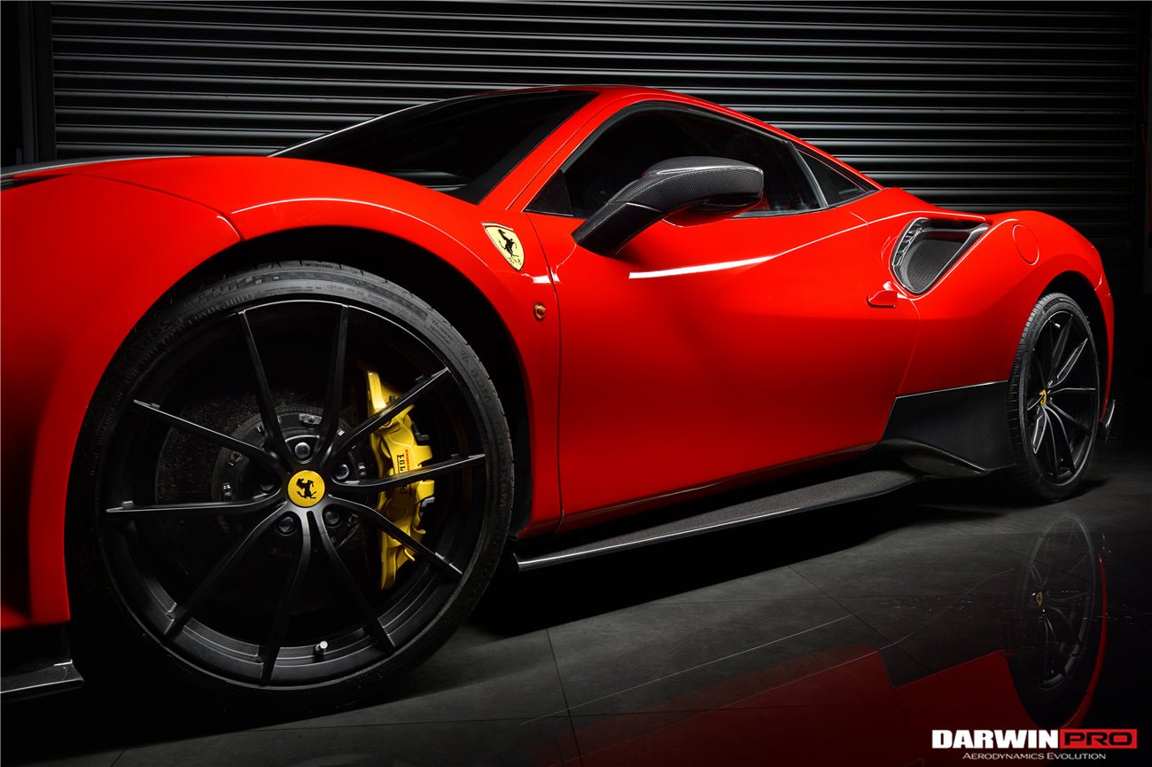 2015 - 2020 Ferrari 488 GTB & Spyder Pista Style Quarter Panel Side Scoops
