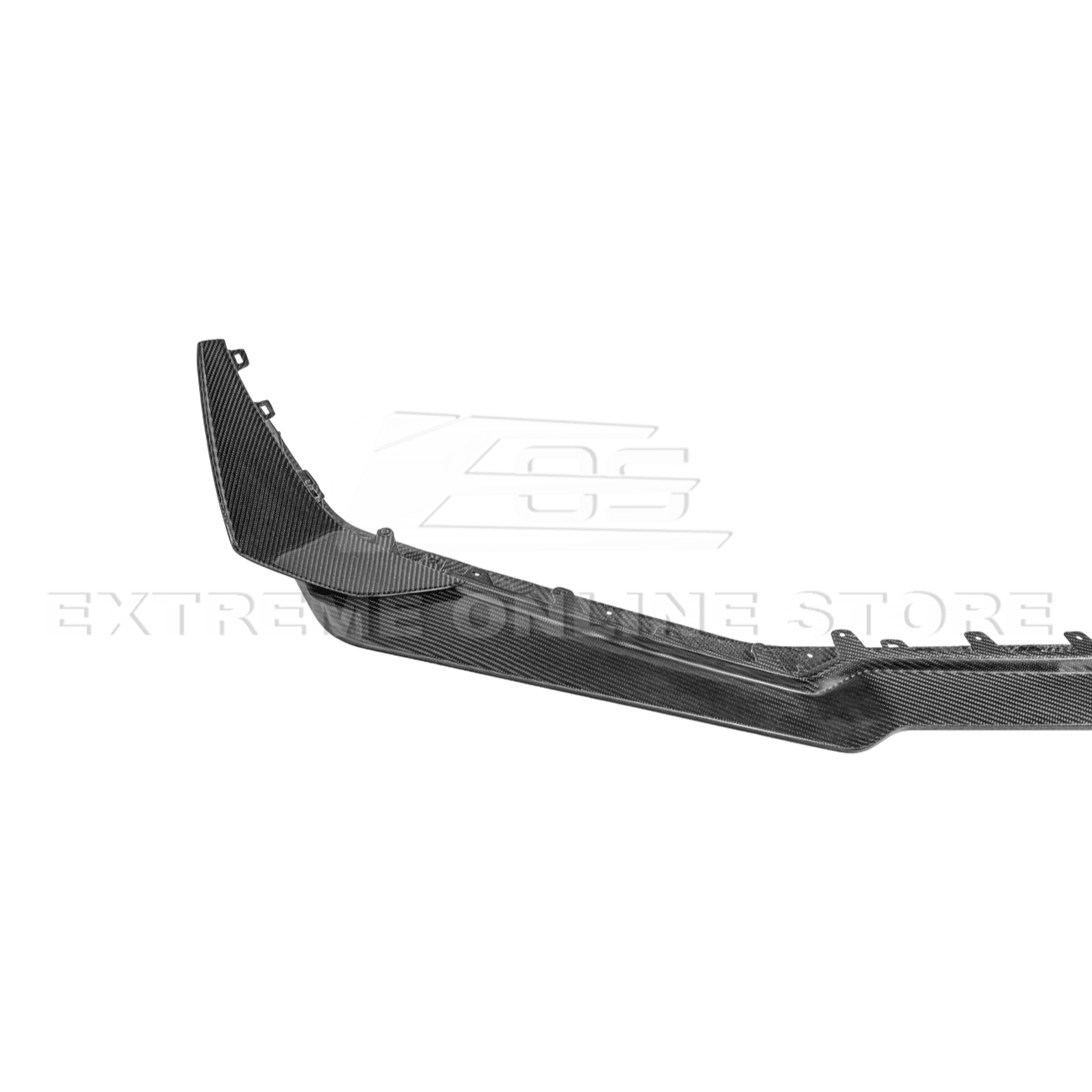 Chevrolet Corvette C8 Z06 Z07 Style Dry Carbon Fiber Extended Front Lip Splitter Canards 2023-Present