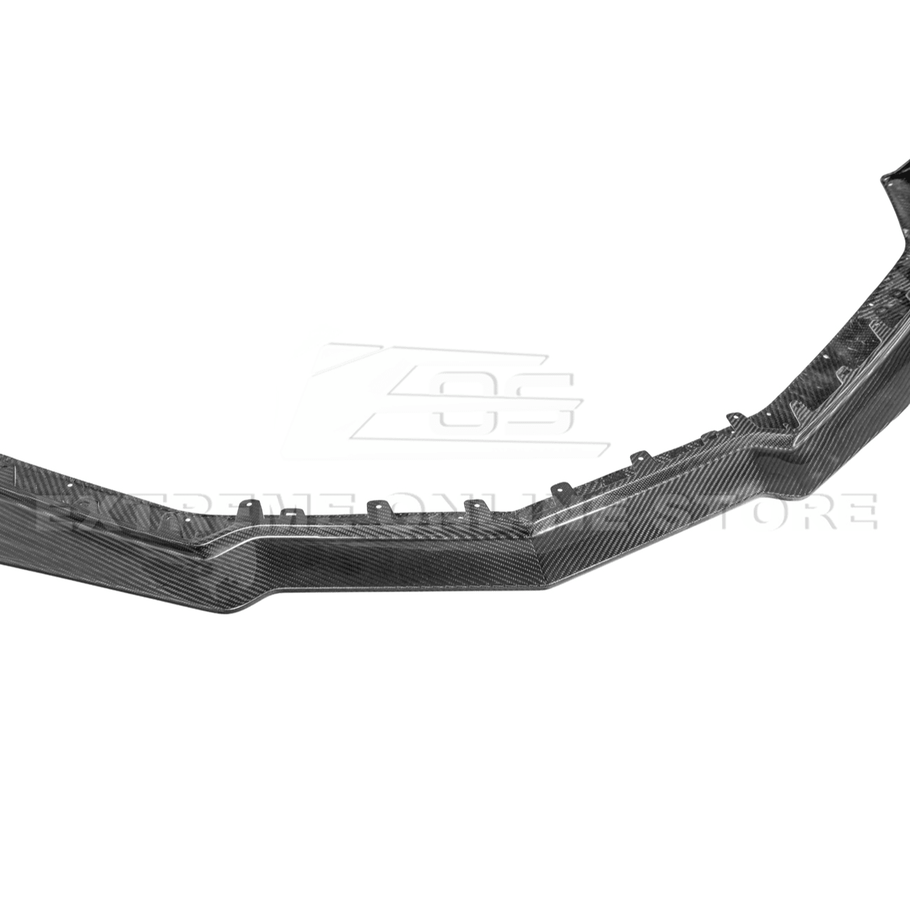Chevrolet Corvette C8 Z06 Z07 Style Dry Carbon Fiber Extended Front Lip Splitter Canards 2023-Present