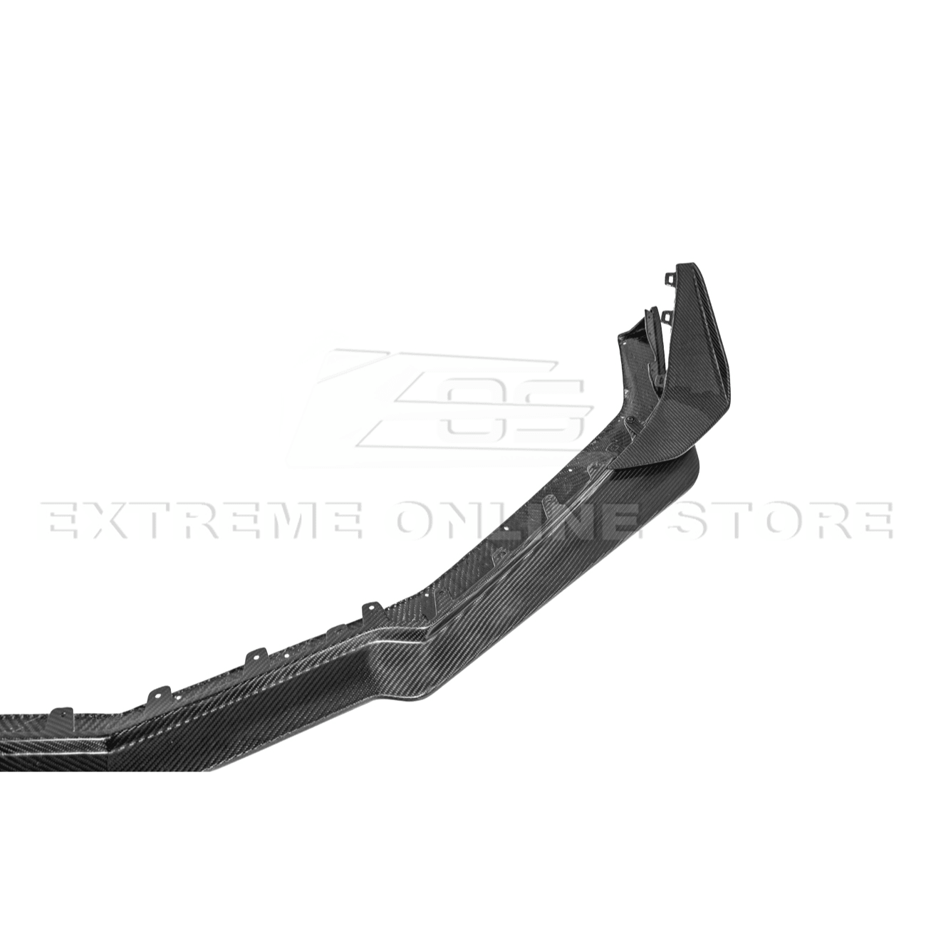Chevrolet Corvette C8 Z06 Z07 Style Dry Carbon Fiber Extended Front Lip Splitter Canards 2023-Present