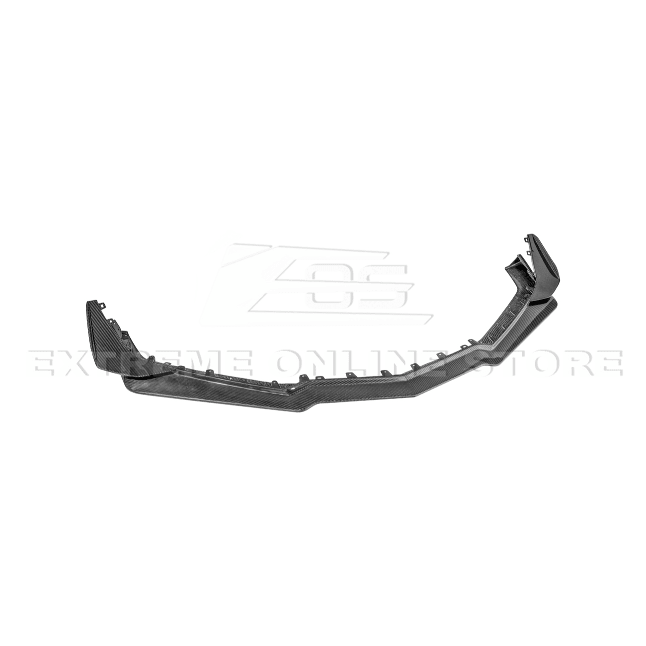 Chevrolet Corvette C8 Z06 Z07 Style Dry Carbon Fiber Extended Front Lip Splitter Canards 2023-Present