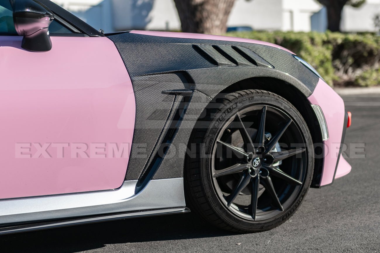 Toyota GR86/Subaru BRZ ZN8 ZD8 JDM Vented Style Carbon Fiber Front Side Fenders 2022-Up
