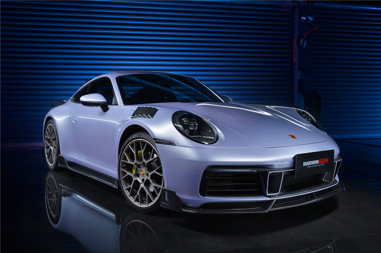 2019 - 2023 Porsche 911 992 Carrera S & 4 & 4S & Targa & Cabriolet BKSS Style Front Middle Lip