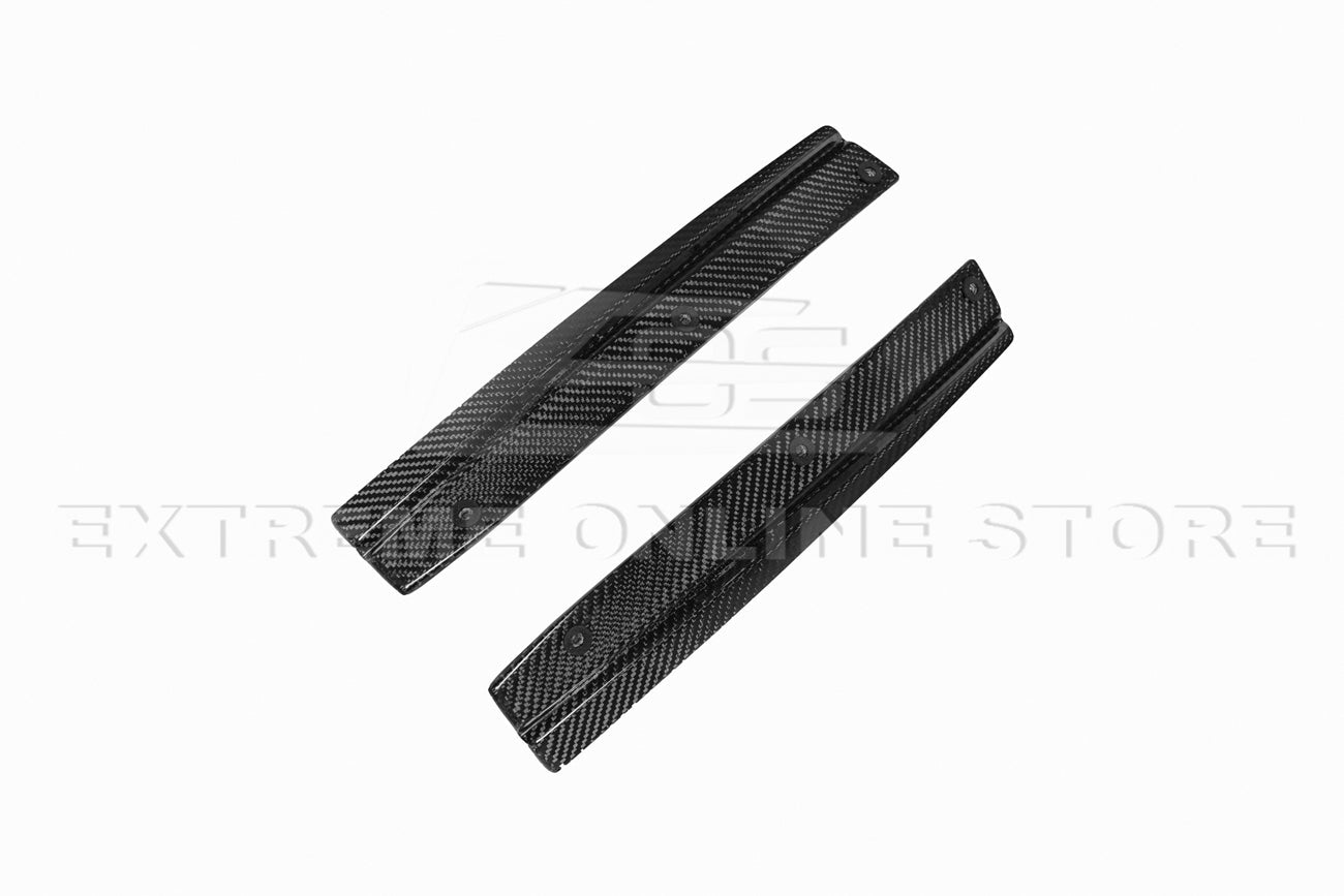 Cadillac CTS-V V3 Factory Carbon Style Dry Carbon Fiber Front Wheel Arch Splitters 2016-2019