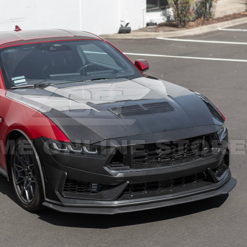Ford Mustang S650 Dark Horse Style Primed Black Front Bumper Conversion Kit 2024-Up