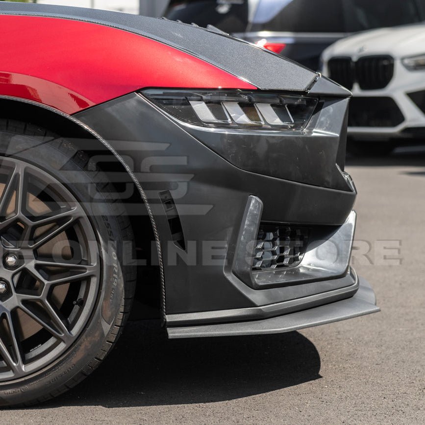 Ford Mustang S650 Dark Horse Style Primed Black Front Bumper Conversion Kit 2024-Up