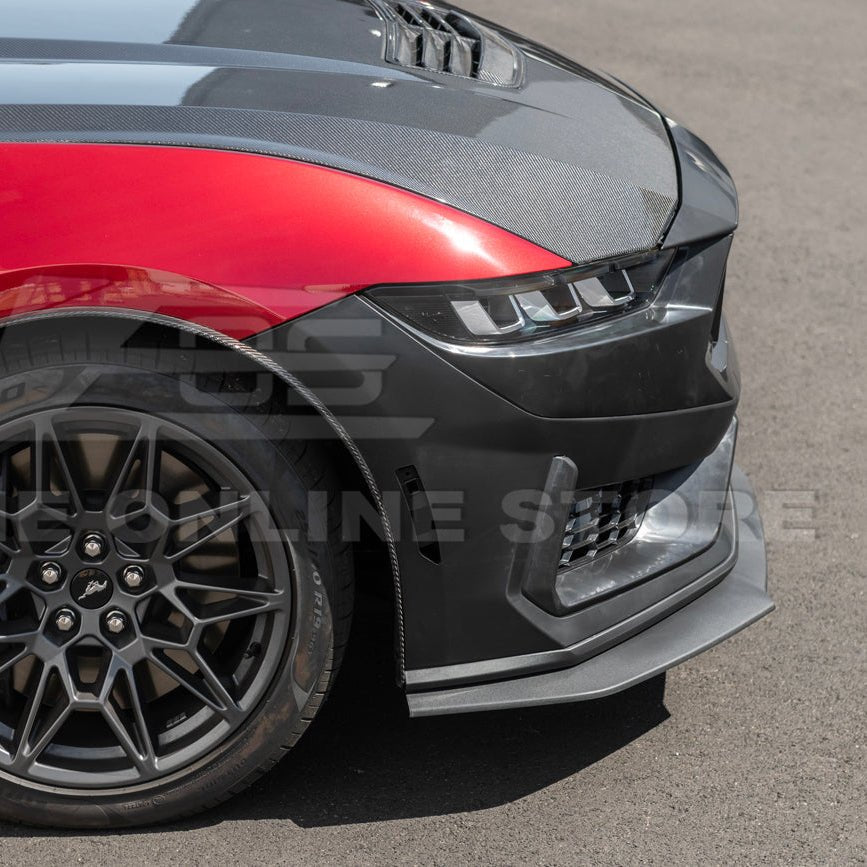 Ford Mustang S650 Dark Horse Style Primed Black Front Bumper Conversion Kit 2024-Up