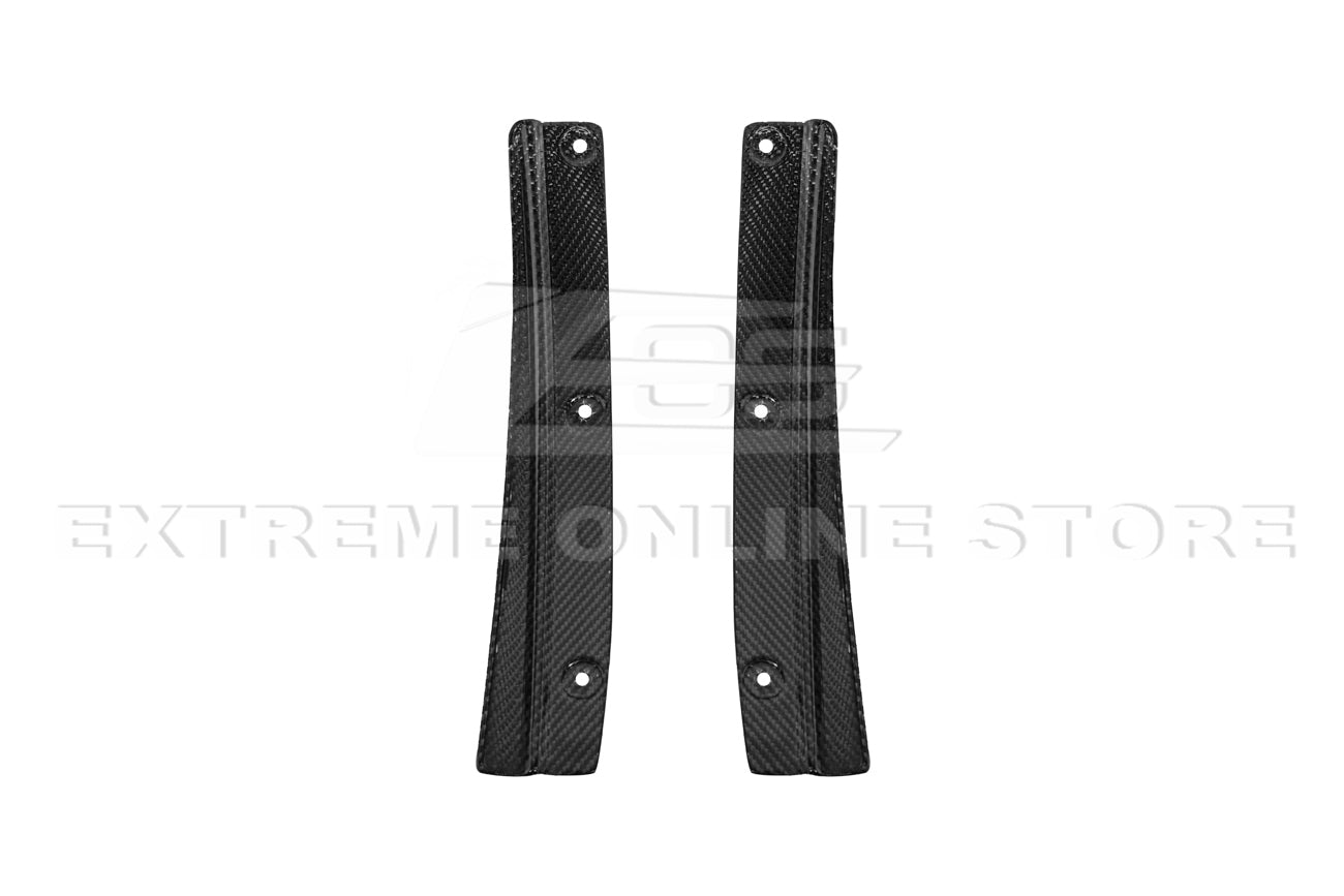 Cadillac CTS-V V3 Factory Carbon Style Dry Carbon Fiber Front Wheel Arch Splitters 2016-2019