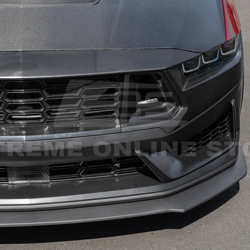 Ford Mustang S650 Dark Horse Style Primed Black Front Bumper Conversion Kit 2024-Up