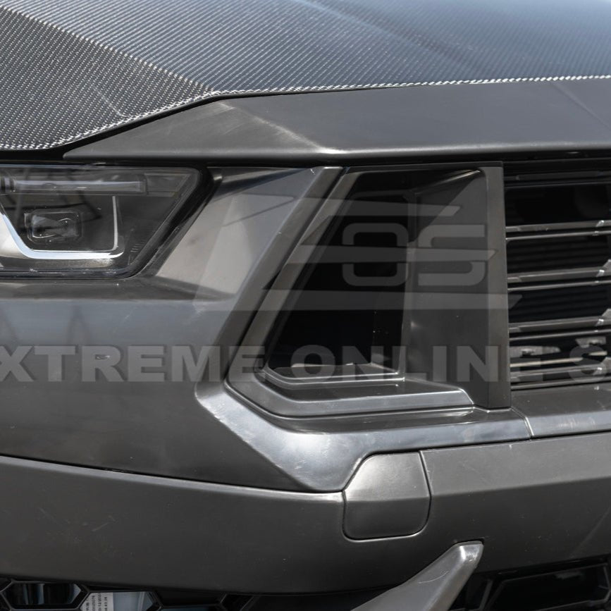 Ford Mustang S650 Dark Horse Style Primed Black Front Bumper Conversion Kit 2024-Up