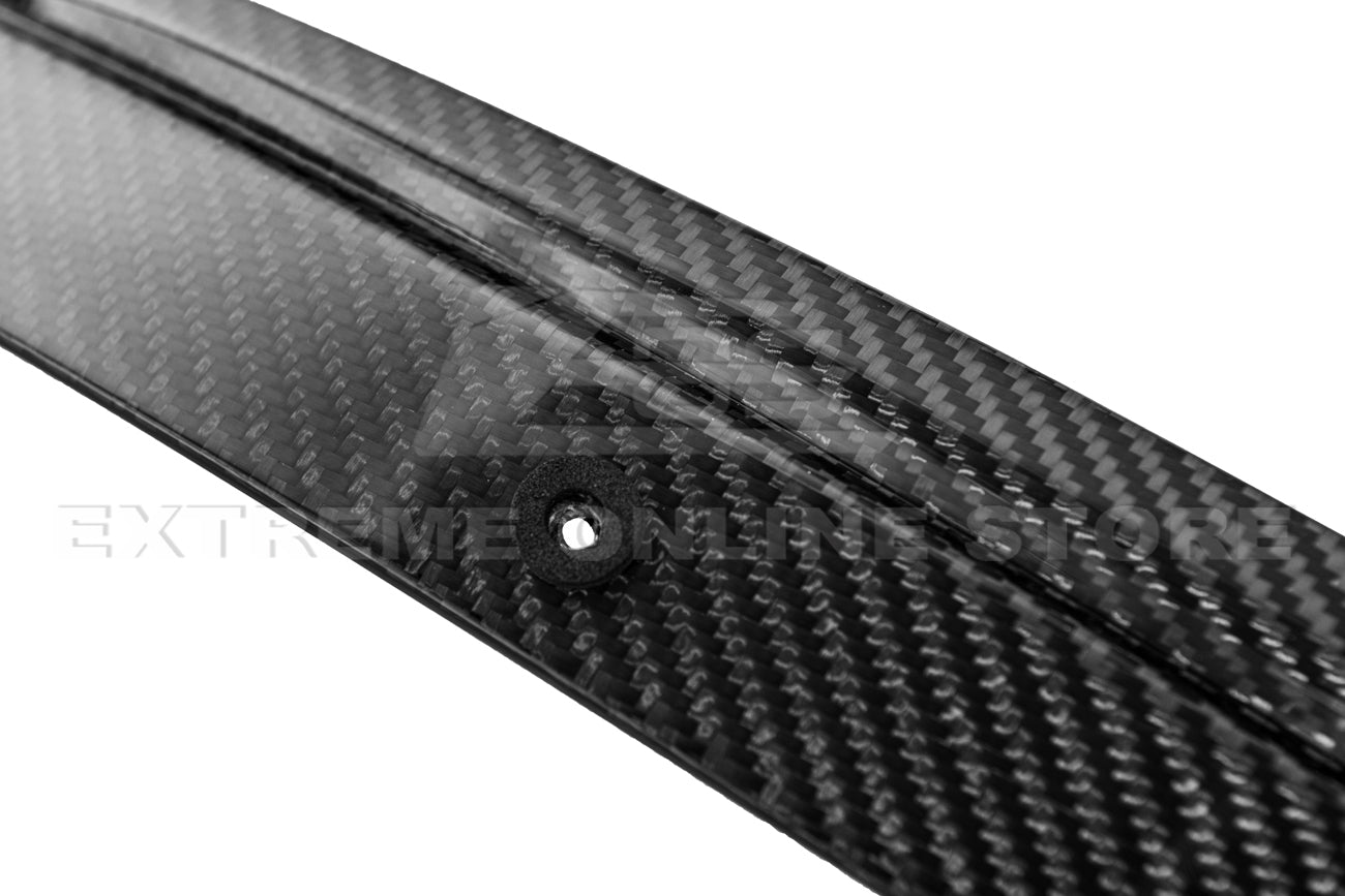 Cadillac CTS-V V3 Factory Carbon Style Dry Carbon Fiber Front Wheel Arch Splitters 2016-2019
