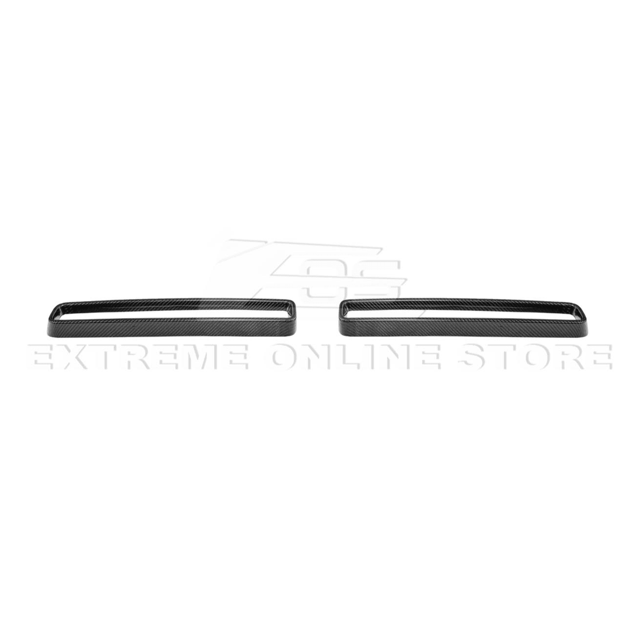 Dodge Challenger Factory Style Carbon Fiber Front Grille Trim Insert Overlay 2015-2023