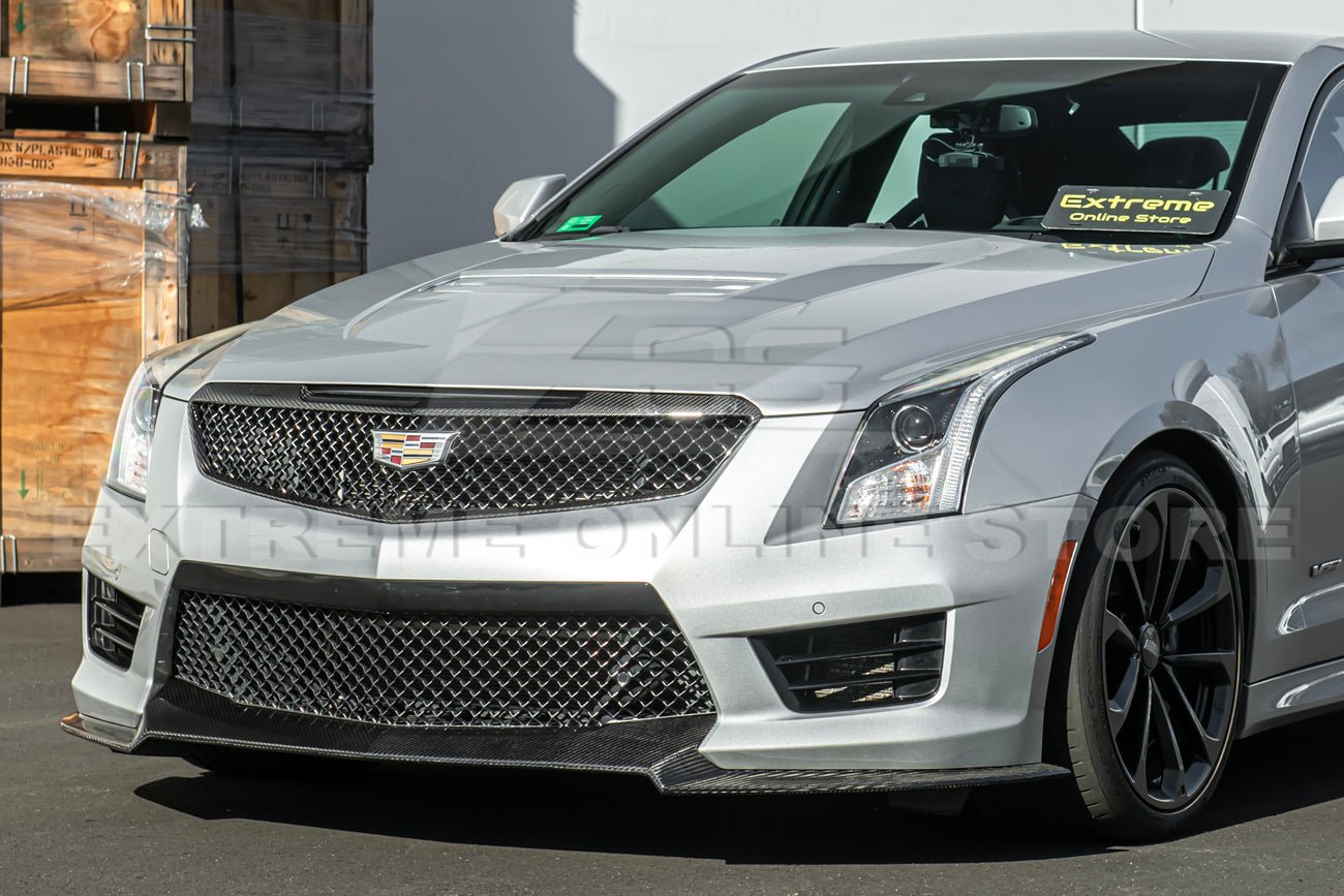 Cadillac ATS-V Gen 3 Dry Carbon Fiber Front Grille Trim Insert 2016-2019