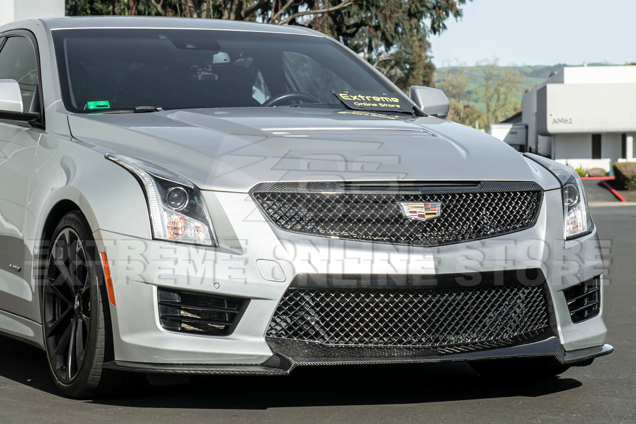 Cadillac ATS-V Track Package Style Dry Carbon Fiber Front Lip & Wheel Arch Extensions 2016-2019