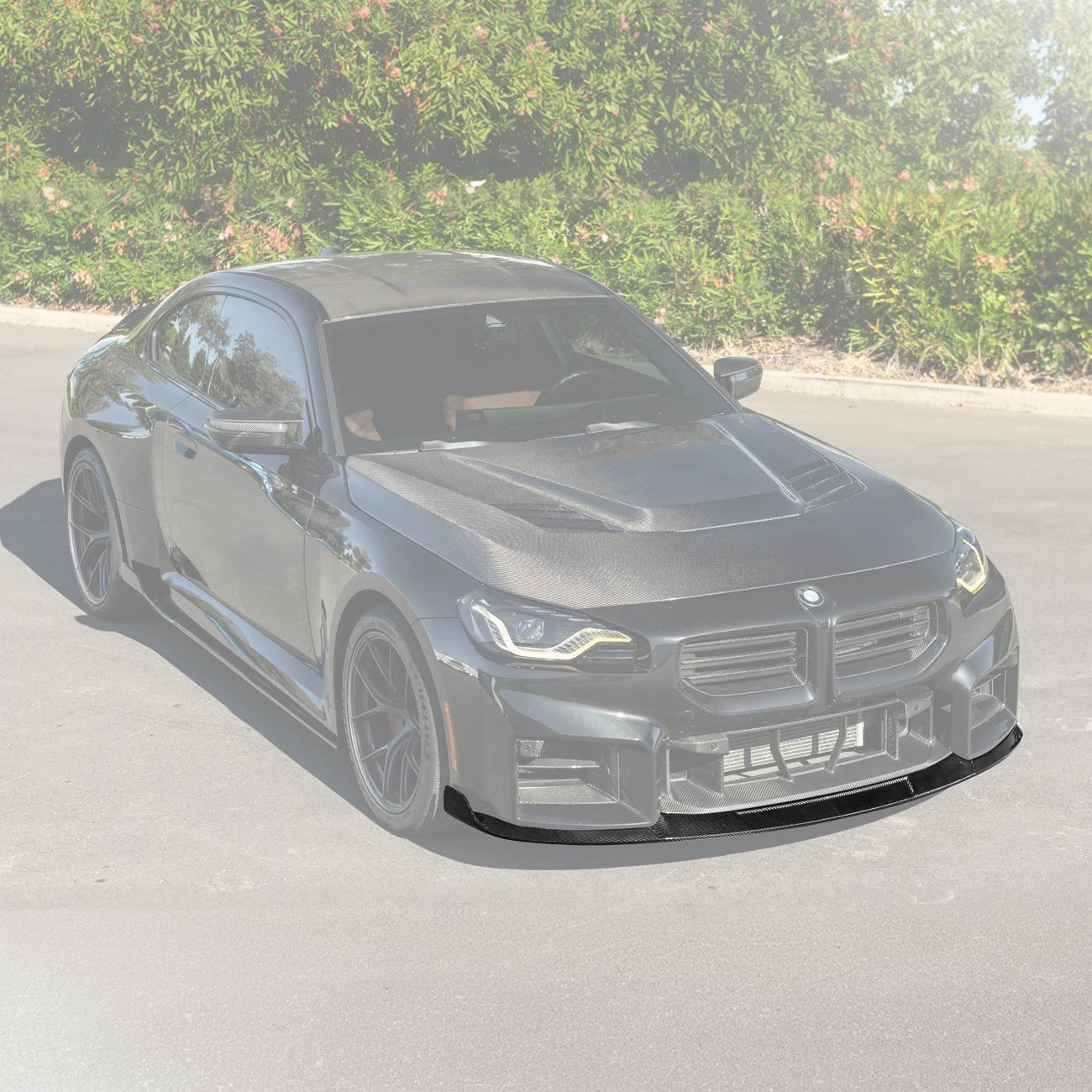 BMW G87 M2 TR Style 3PCS Dry Carbon Fiber Front Bumper Splitter Lip 2023-Up