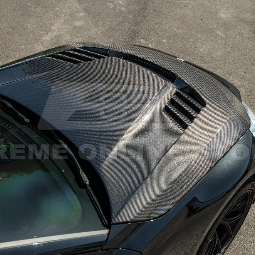 BMW G87 M2 V Style Carbon Fiber Front Vented Heat Extraction Hood 2023-Up