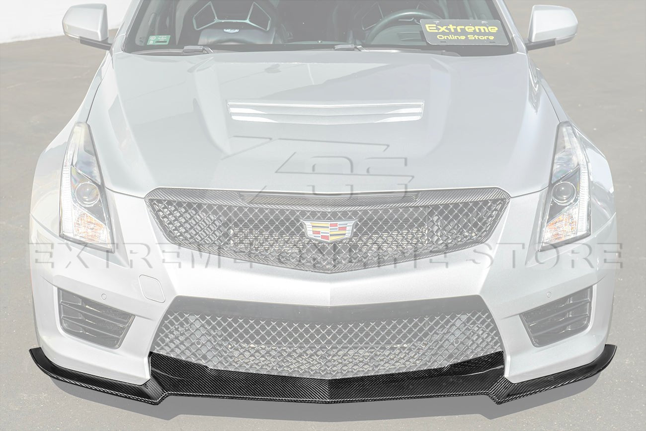 Cadillac ATS-V Track Package Style Dry Carbon Fiber Front Lip & Wheel Arch Extensions 2016-2019