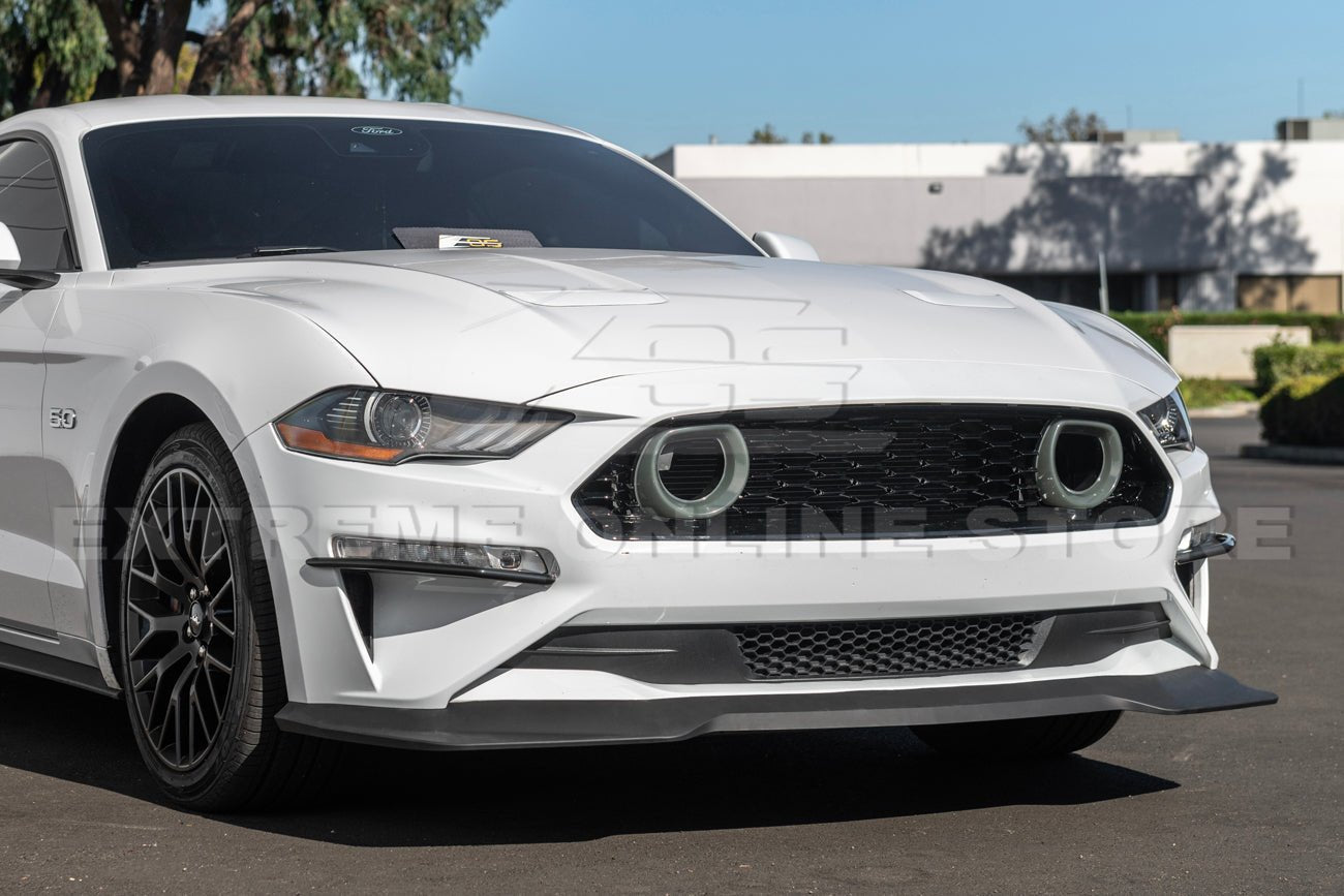 Ford Mustang S550 Performance Style Matte Black Front Splitter Lip 2018-2023