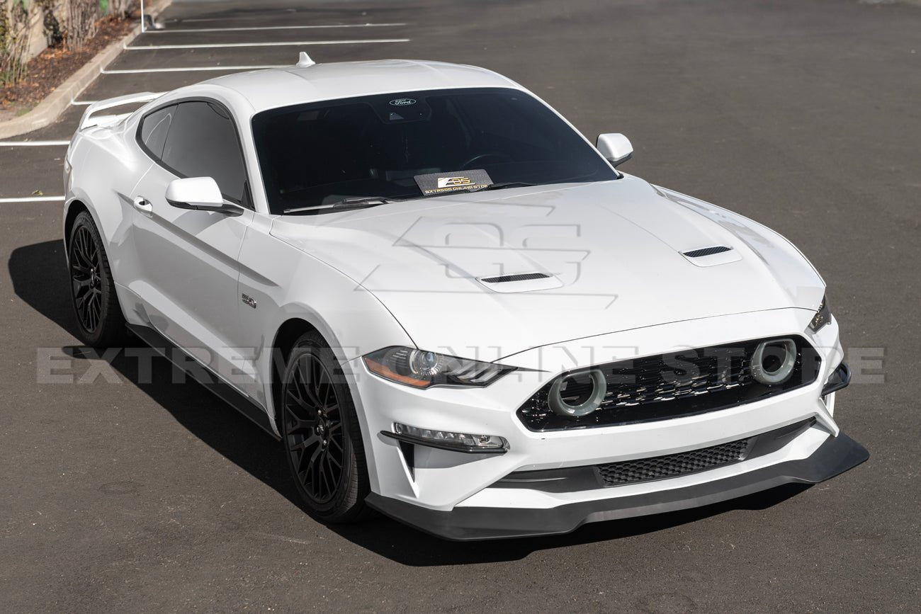 Ford Mustang S550 Performance Style Matte Black Front Splitter Lip 2018-2023