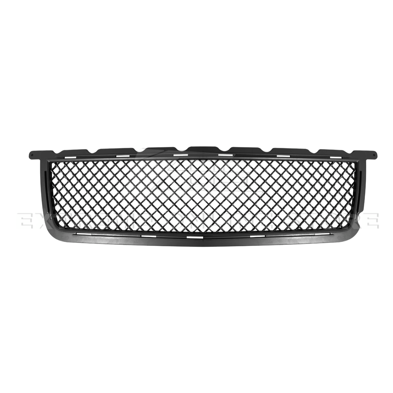 Cadillac CTS-V Diamond Mesh Badgeless Front Upper Lower Grille Set Matte Black 2009-2015