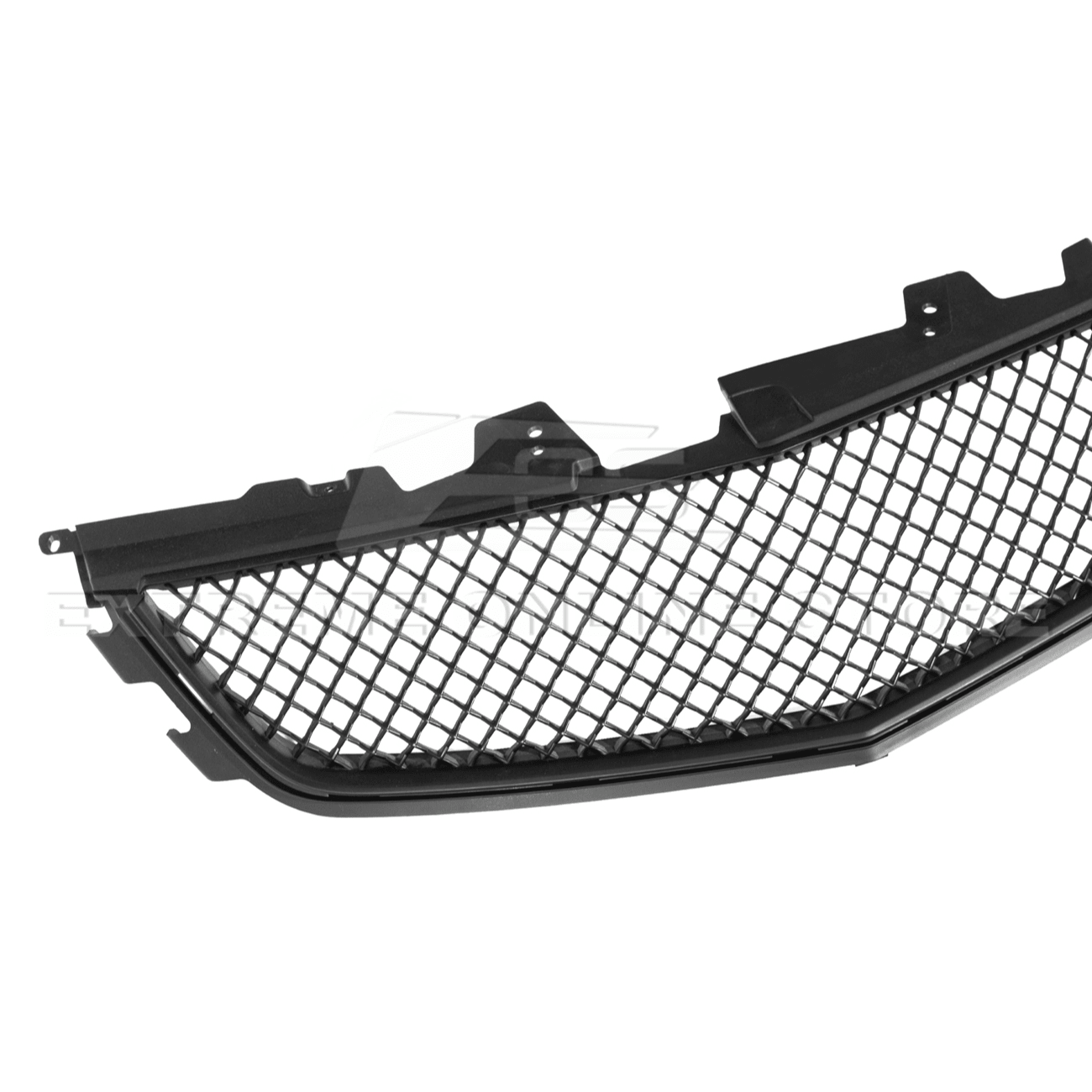 Cadillac CTS-V Diamond Mesh Badgeless Front Upper Lower Grille Set Matte Black 2009-2015