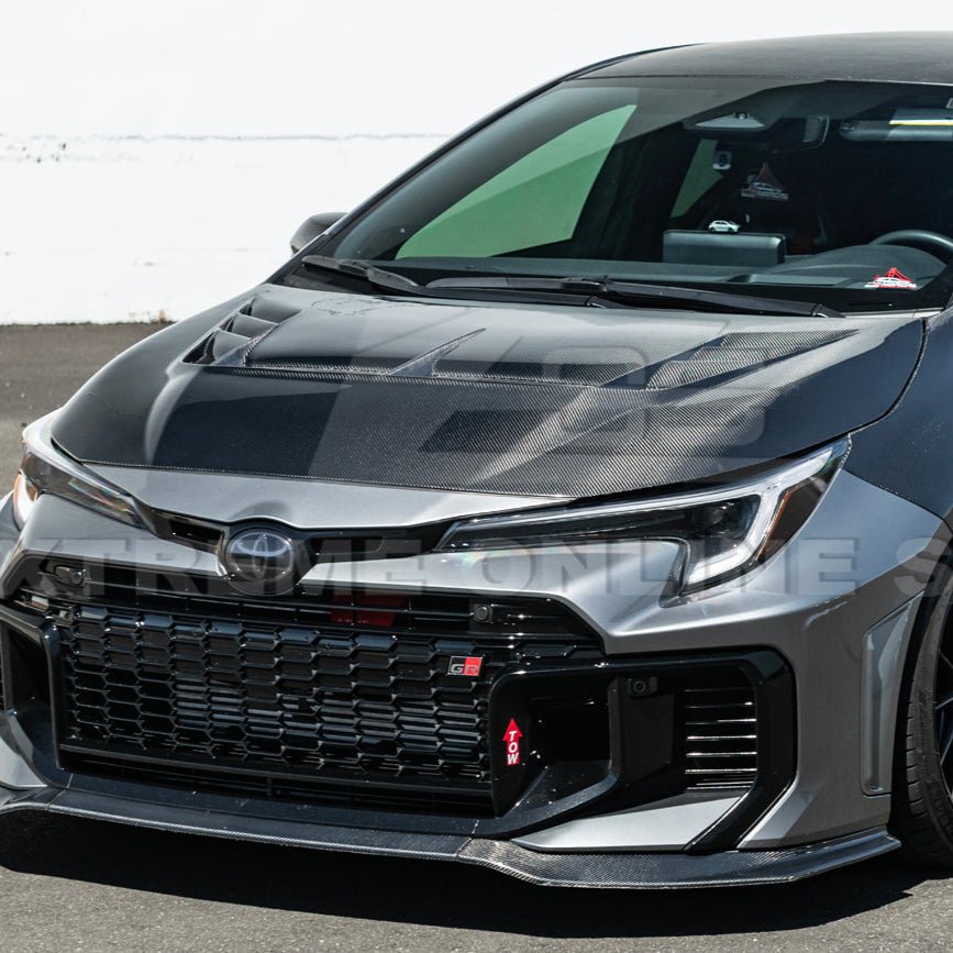 Toyota GR Corolla E210 VRS Style Carbon Fiber Front Vented Hood 2023-Up
