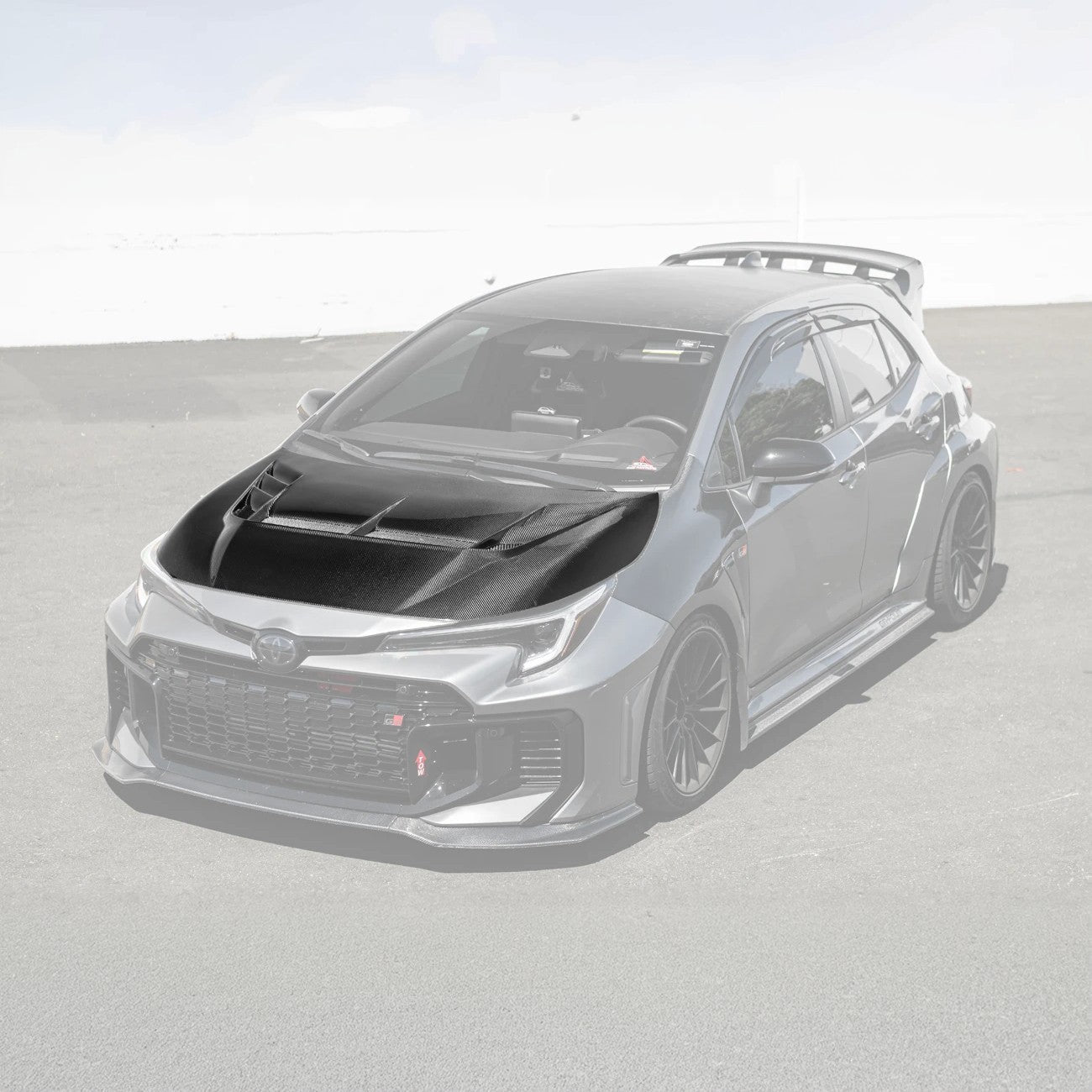 Toyota GR Corolla E210 VRS Style Carbon Fiber Front Vented Hood 2023-Up
