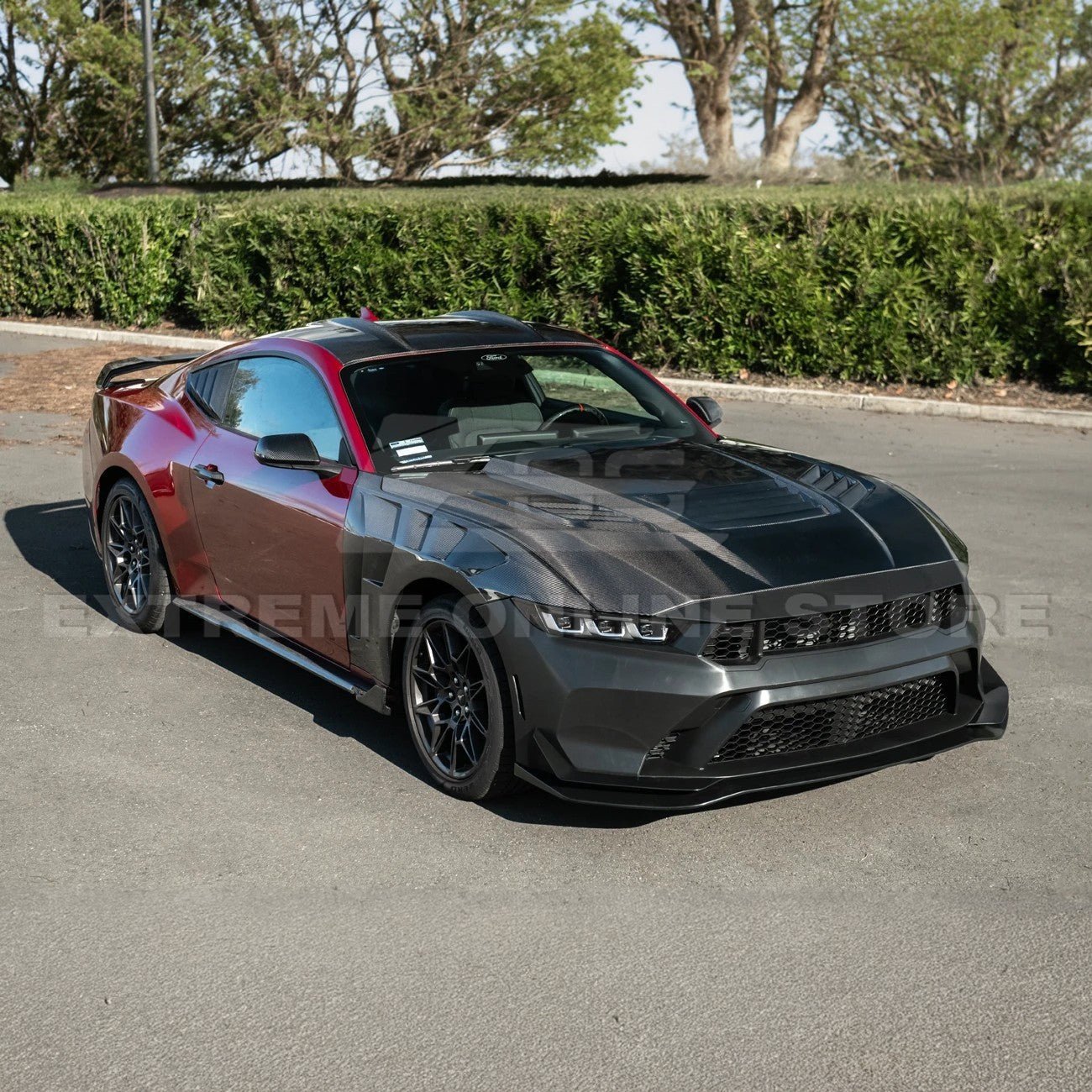 Ford Mustang Dry Carbon Fiber Roof Panel Cover S550 S650 2015–Present