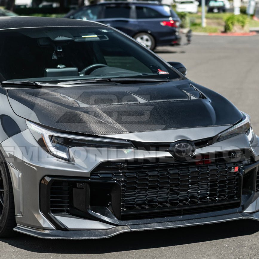 Toyota GR Corolla E210 VRS Style Carbon Fiber Front Vented Hood 2023-Up