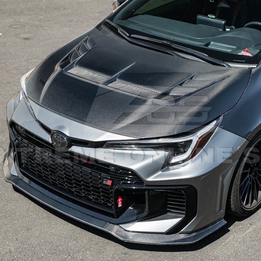Toyota GR Corolla E210 VRS Style Carbon Fiber Front Vented Hood 2023-Up
