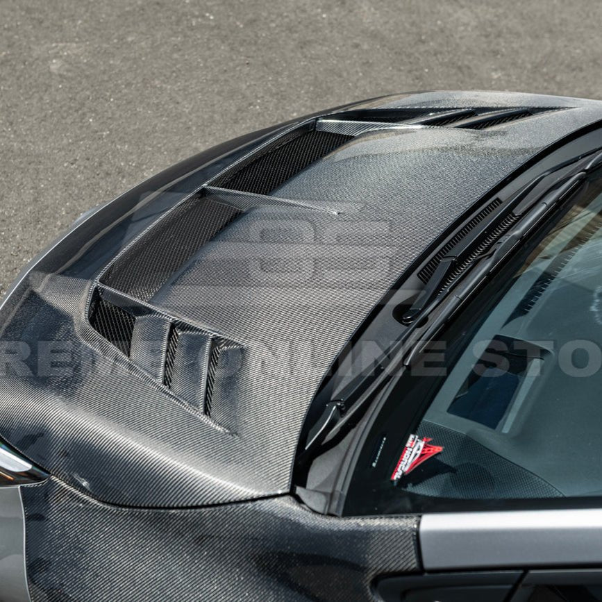 Toyota GR Corolla E210 VRS Style Carbon Fiber Front Vented Hood 2023-Up