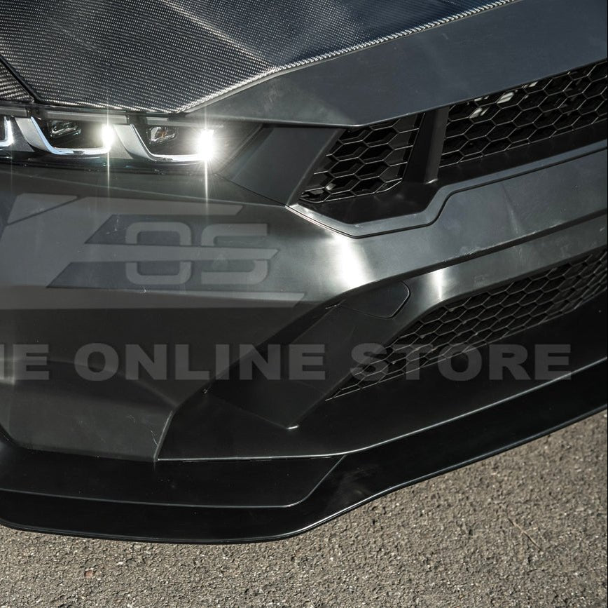 Mustang S650 GTD Style Primed Front Bumper Conversion Kit Grille Lip 2024-Up