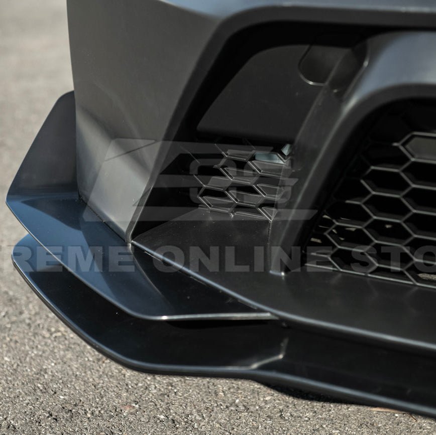 Mustang S650 GTD Style Primed Front Bumper Conversion Kit Grille Lip 2024-Up