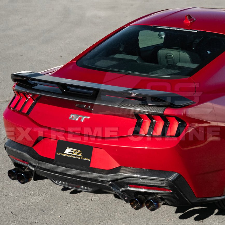Mustang S650 Dark Horse Style Glossy Black Rear Trunk Lid Wing Spoiler 2024-Up