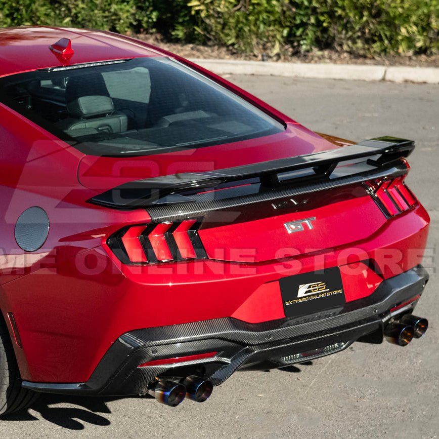 Mustang S650 Dark Horse Style Glossy Black Rear Trunk Lid Wing Spoiler 2024-Up