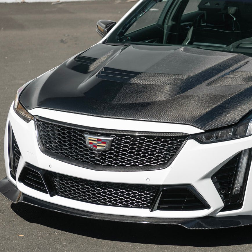Cadillac CT5-V Blackwing Dry Carbon Fiber Front Upper & Lower Grille Trim 2022-2024
