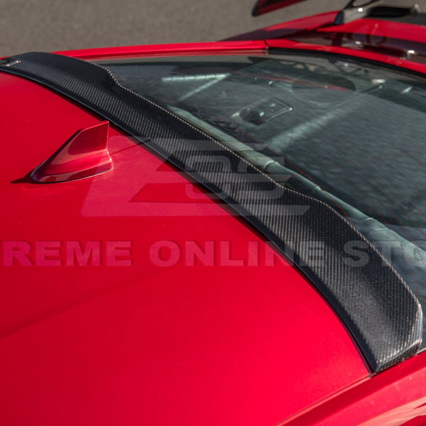 Ford Mustang S650 EOS Style Carbon Fiber Rear Roof Window Wing Spoiler 2024-Up