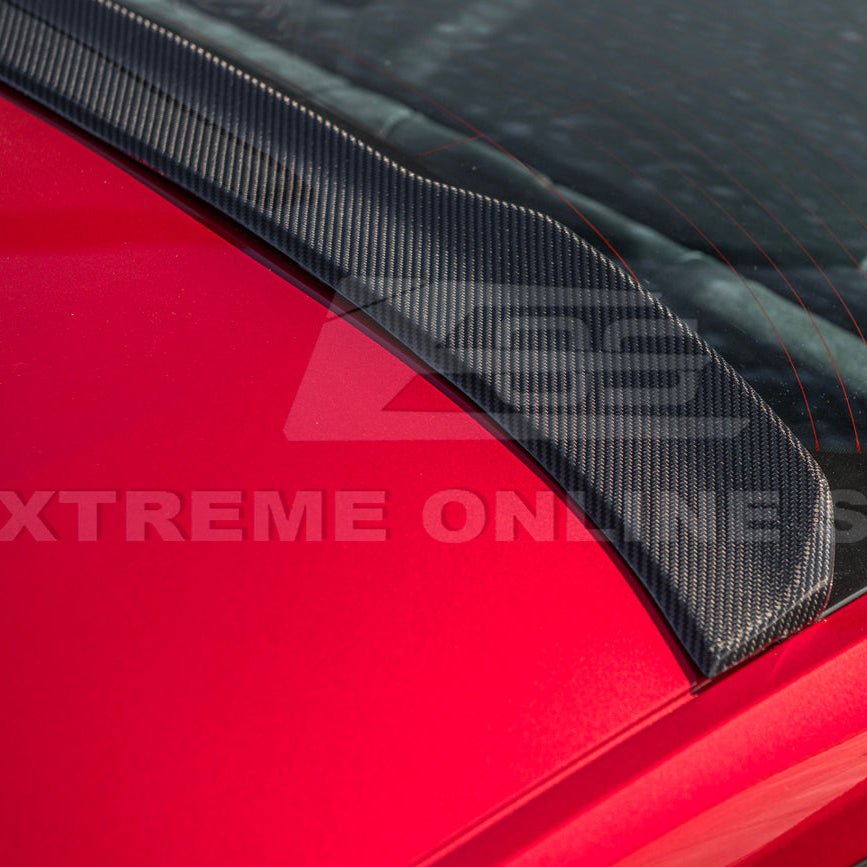 Ford Mustang S650 EOS Style Carbon Fiber Rear Roof Window Wing Spoiler 2024-Up