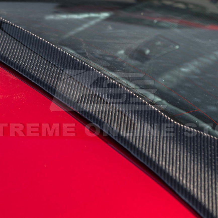 Ford Mustang S650 EOS Style Carbon Fiber Rear Roof Window Wing Spoiler 2024-Up