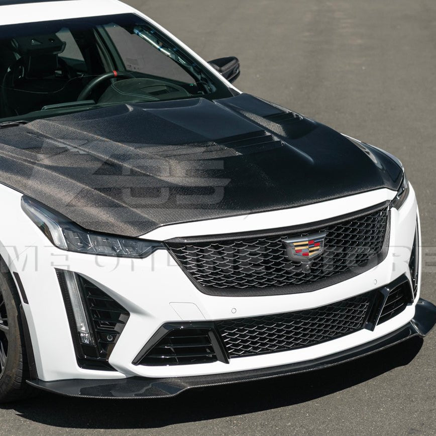 Cadillac CT5-V Blackwing Dry Carbon Fiber Front Upper & Lower Grille Trim 2022-2024