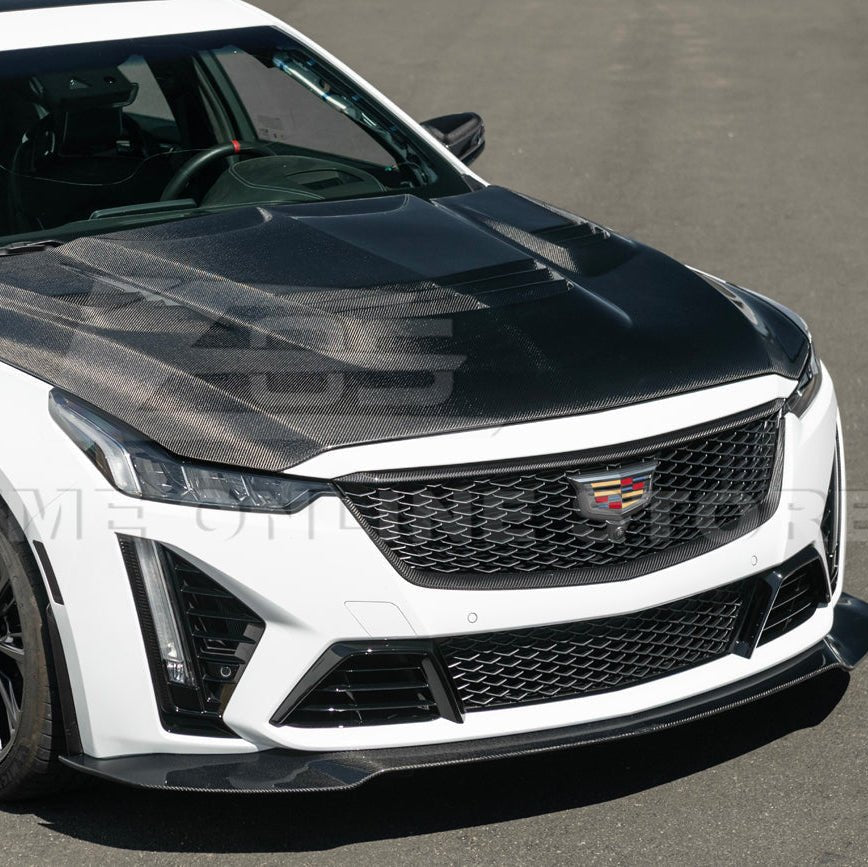 Cadillac CT5-V Blackwing Dry Carbon Fiber Front Upper & Lower Grille Trim 2022-2024