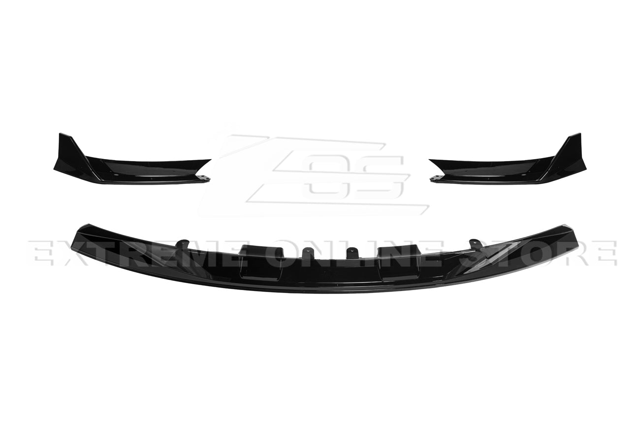 Tesla Model 3 Track Style Gloss Black Front Splitter 2017-2023